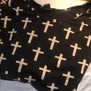 Forever 21 crosses crop top